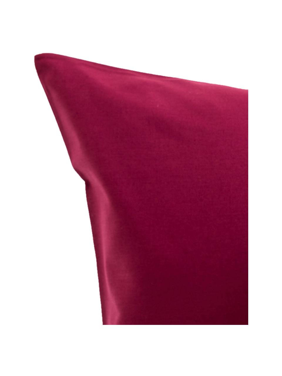 Ropa de cama de renforcé Lenare, Color vino, Cama 90 cm (150 x 290 cm)