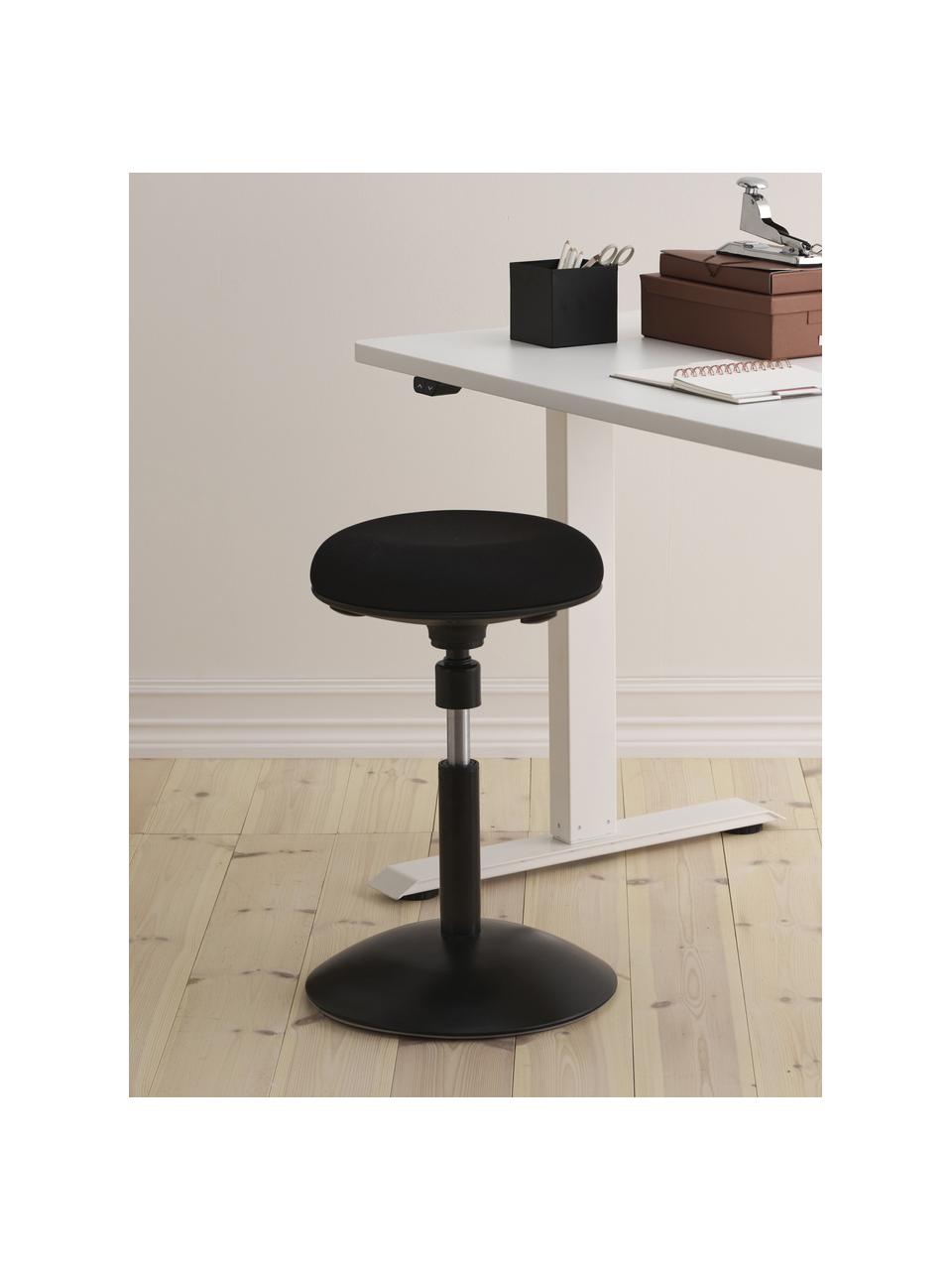 Chaise de bureau noire pivotante Ergo, Noir, Ø 40 x haut. 53 cm