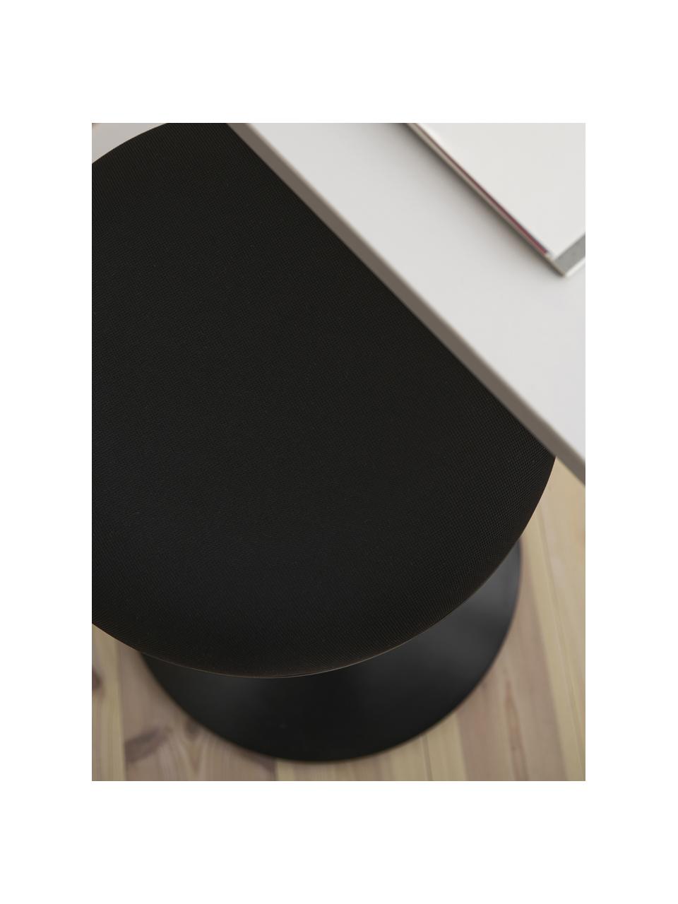 Chaise de bureau noire pivotante Ergo, Noir, Ø 40 x haut. 53 cm