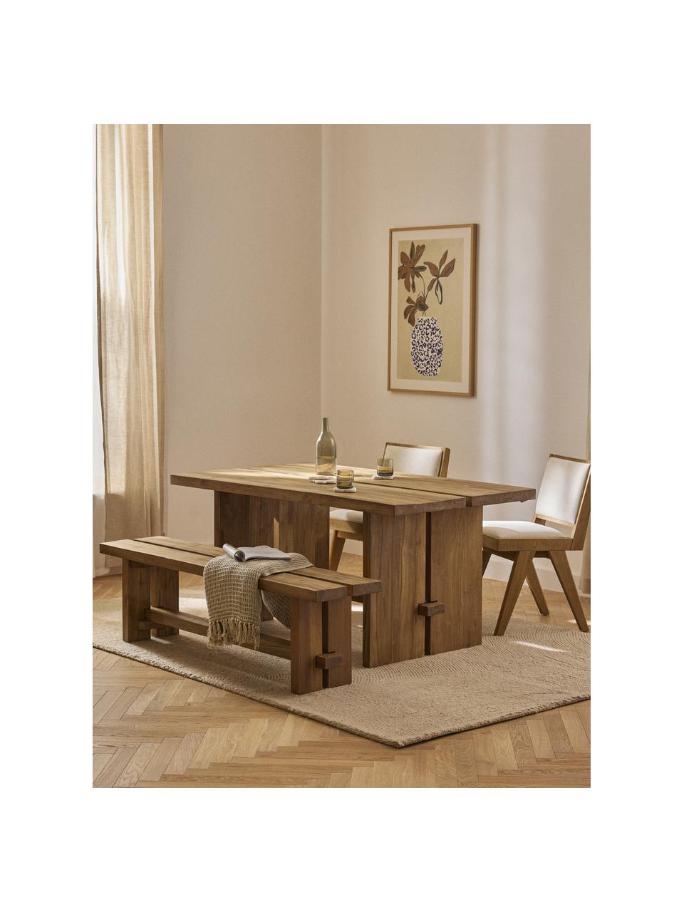 Banc en teck Hugo, tailles variées, Bois de teck, teinté

Ce produit est fabriqué à partir de bois certifié FSC® issu d'une exploitation durable, Bois de teck, teinté, larg. 160 x prof. 35 cm