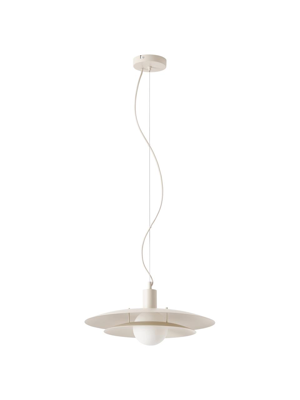 Lampada a sospensione Florida, Metallo, Beige, Ø 45 x Alt. 150 cm