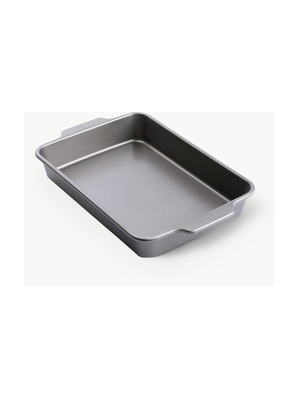 Blacha do pieczenia z powłoką zapobiegającą przywieraniu Bakery, Stal pokryta aluminium, Szary, D 36 x S 25 x W 6 cm