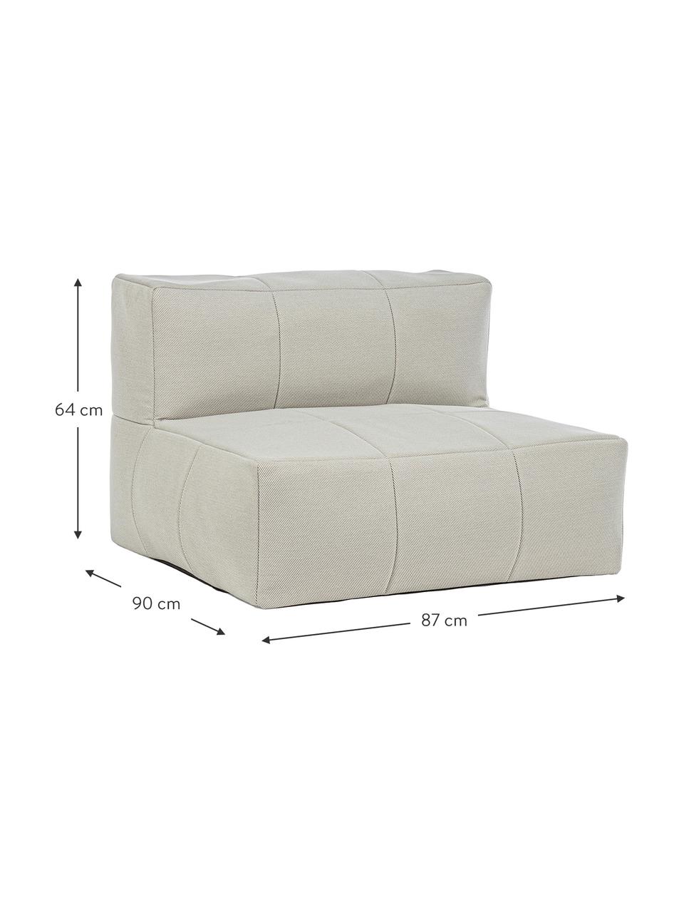 Fotel wypoczynkowy Sparrow, Tapicerka: 100% polipropylen, Stelaż: aluminium malowane proszk, Piaskowa tkanina, S 87 x W 64 cm