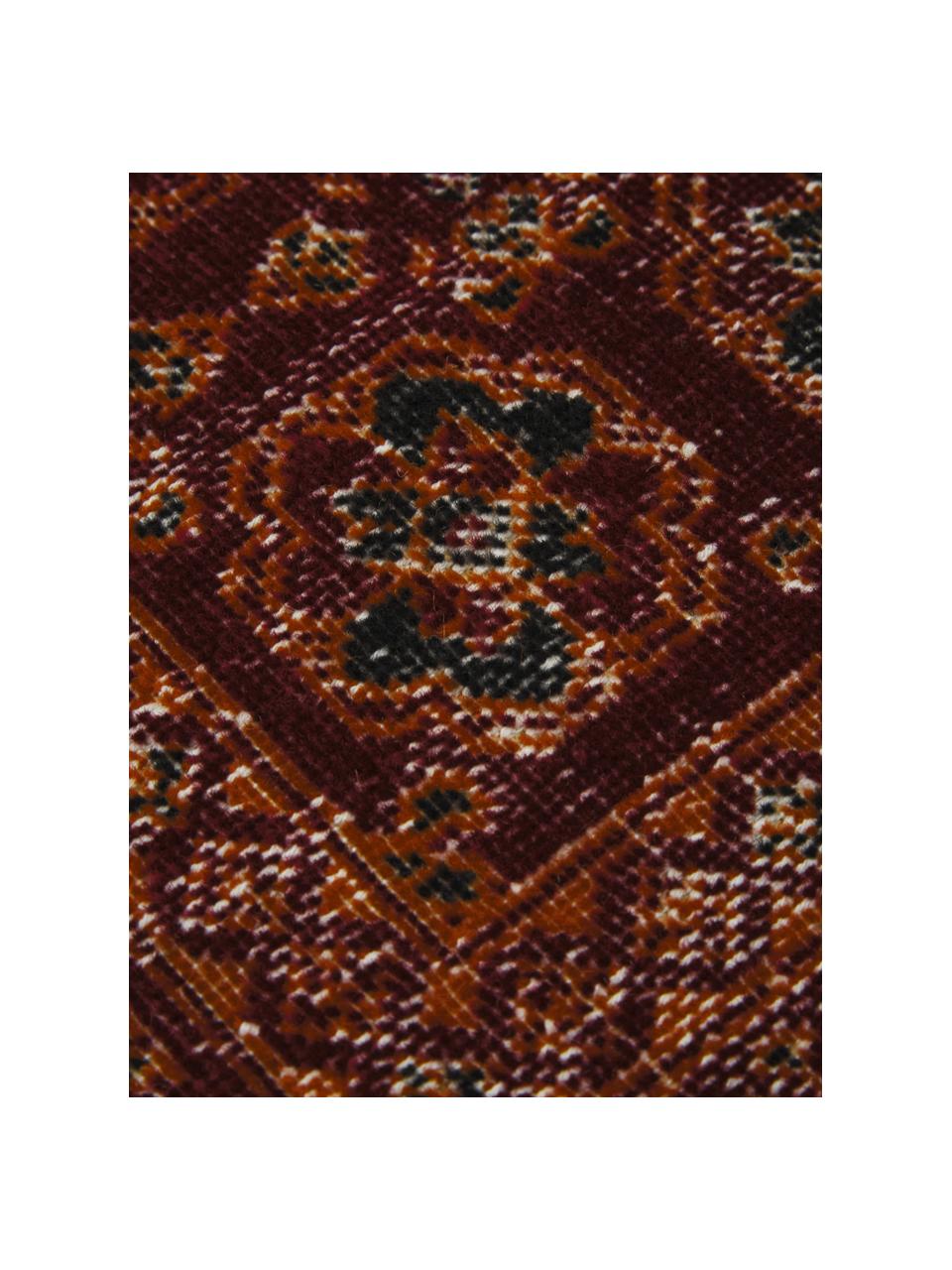 In- & Outdoor-Teppich Tilas in Rot/Orange, Orient Style, 100% Polypropylen, Rot, Orange, Anthrazit, B 80 x L 150 cm (Größe XS)