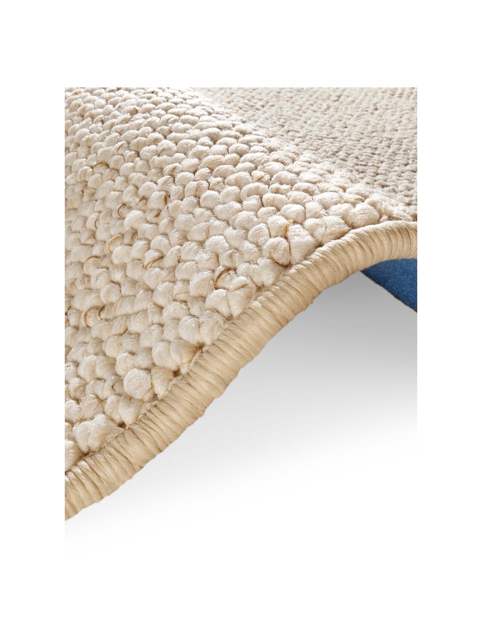 Alfombra de tejido de bolitas Lyon, Parte superior: polipropileno, Reverso: forro polar, Crema jaspeado, An 140 x L 200 cm (Tamaño S)