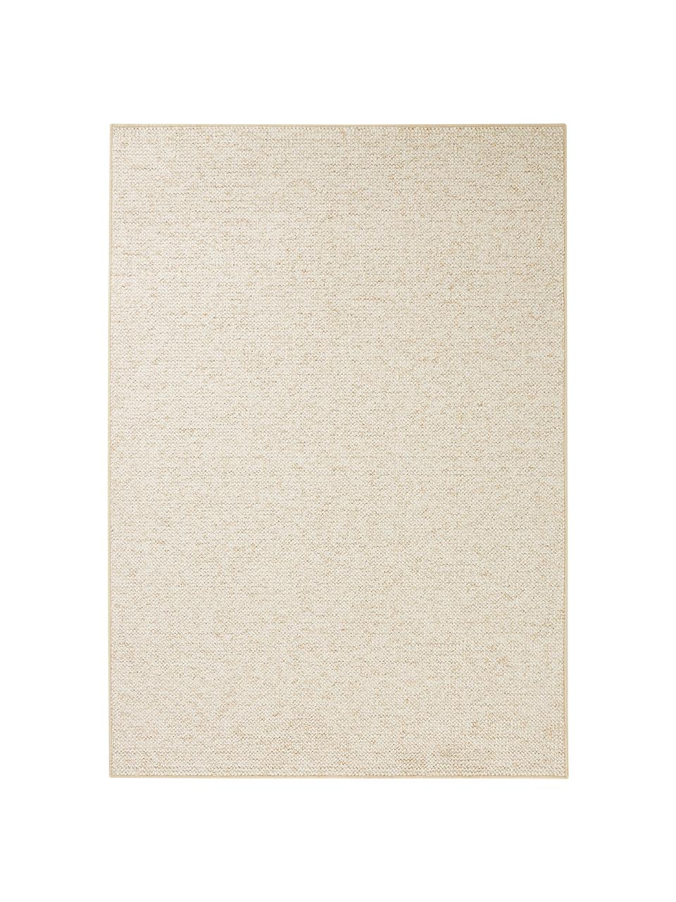 Alfombra de tejido de bolitas Lyon, Parte superior: polipropileno, Reverso: forro polar, Crema jaspeado, An 140 x L 200 cm (Tamaño S)