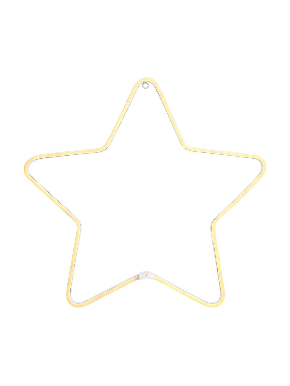 Estrella luminosa LED Montana, Metal pintado, Blanco, Ø 50 cm