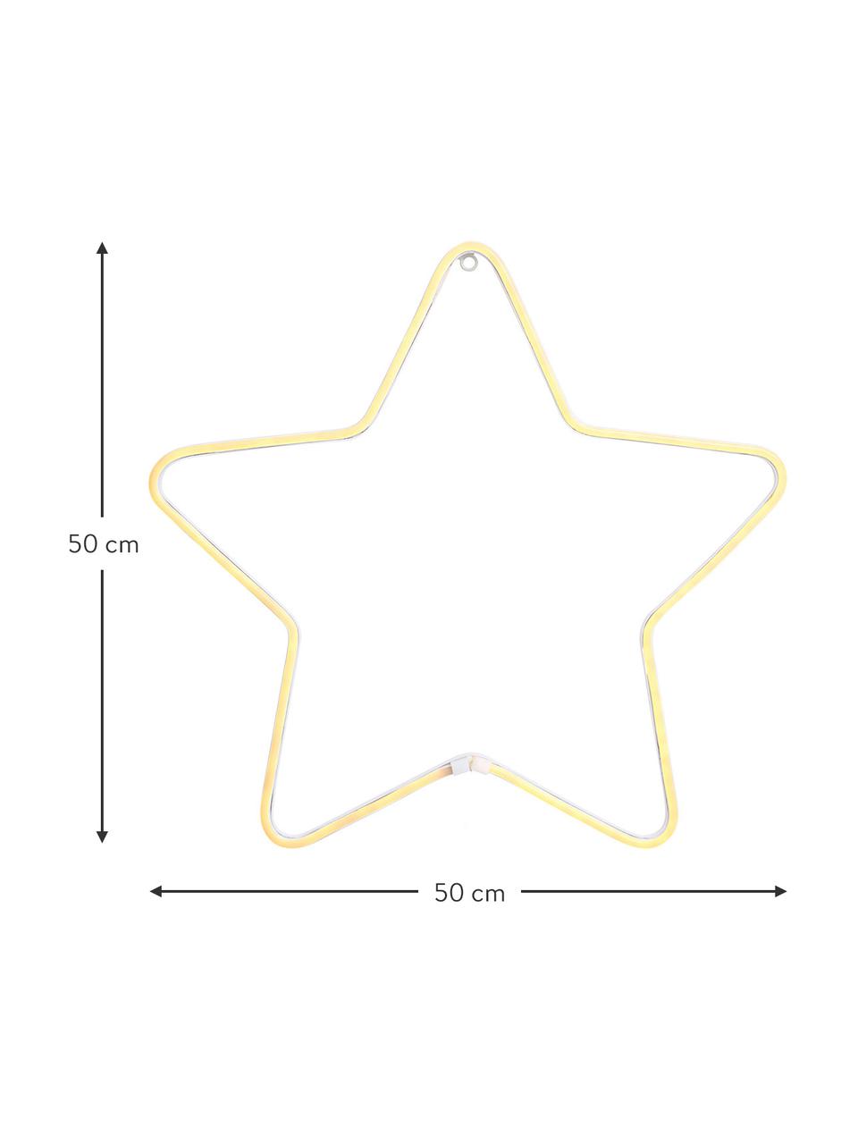Estrella luminosa LED Montana, Metal pintado, Blanco, Ø 50 cm