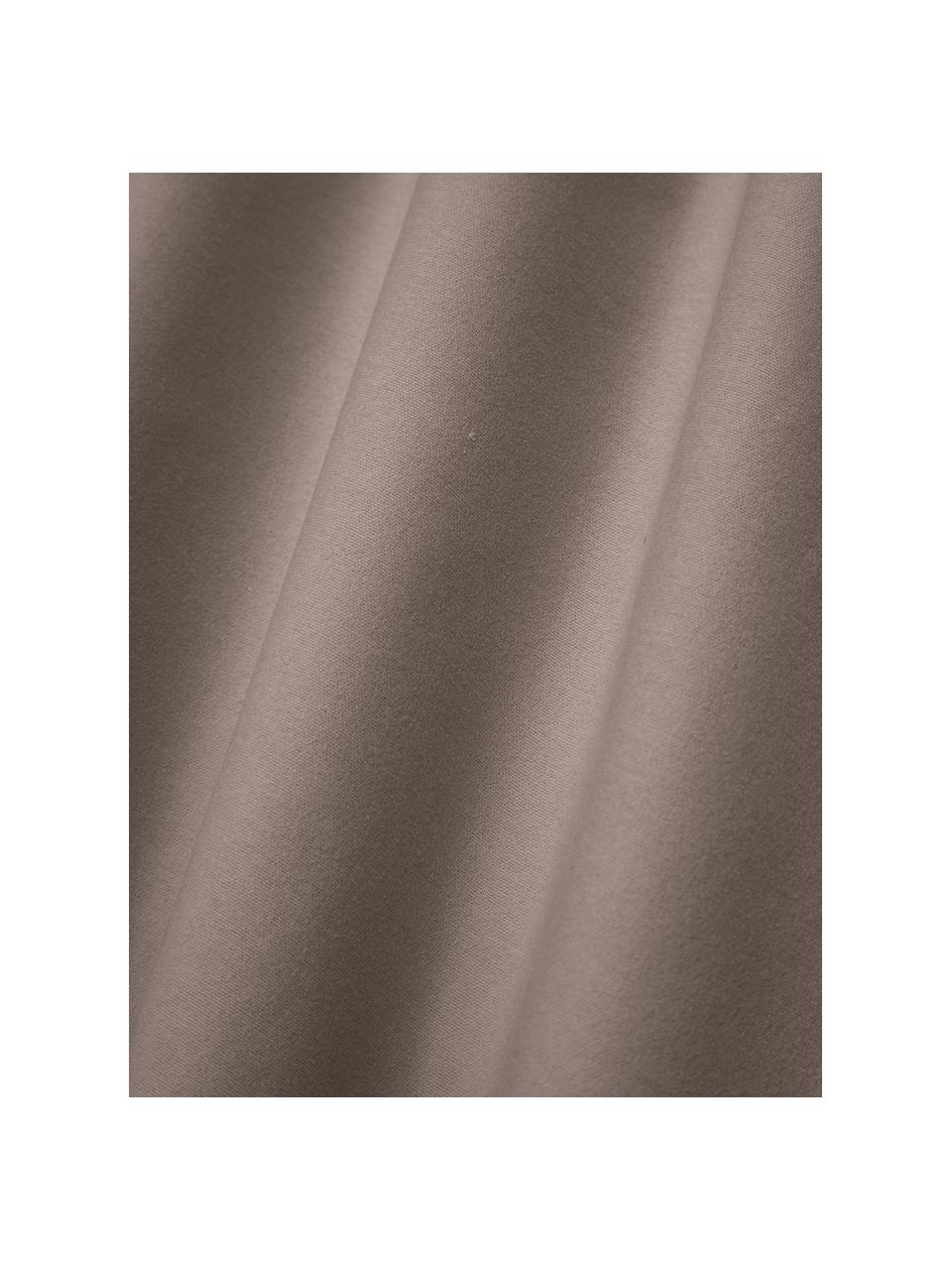 Flanelové napínací prostěradlo na kontinentální postel Biba, Taupe, Š 200 cm, D 200 cm, V 35 cm