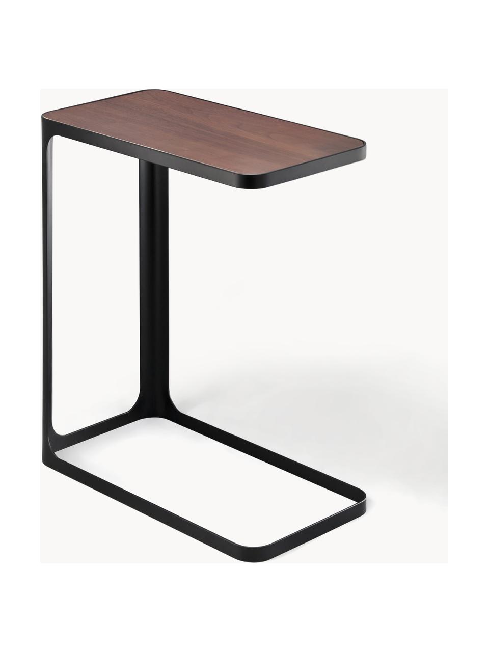 Table d'appoint avec plateau en bois Frame, Noir, bois foncé, larg. 45 x prof. 52 cm