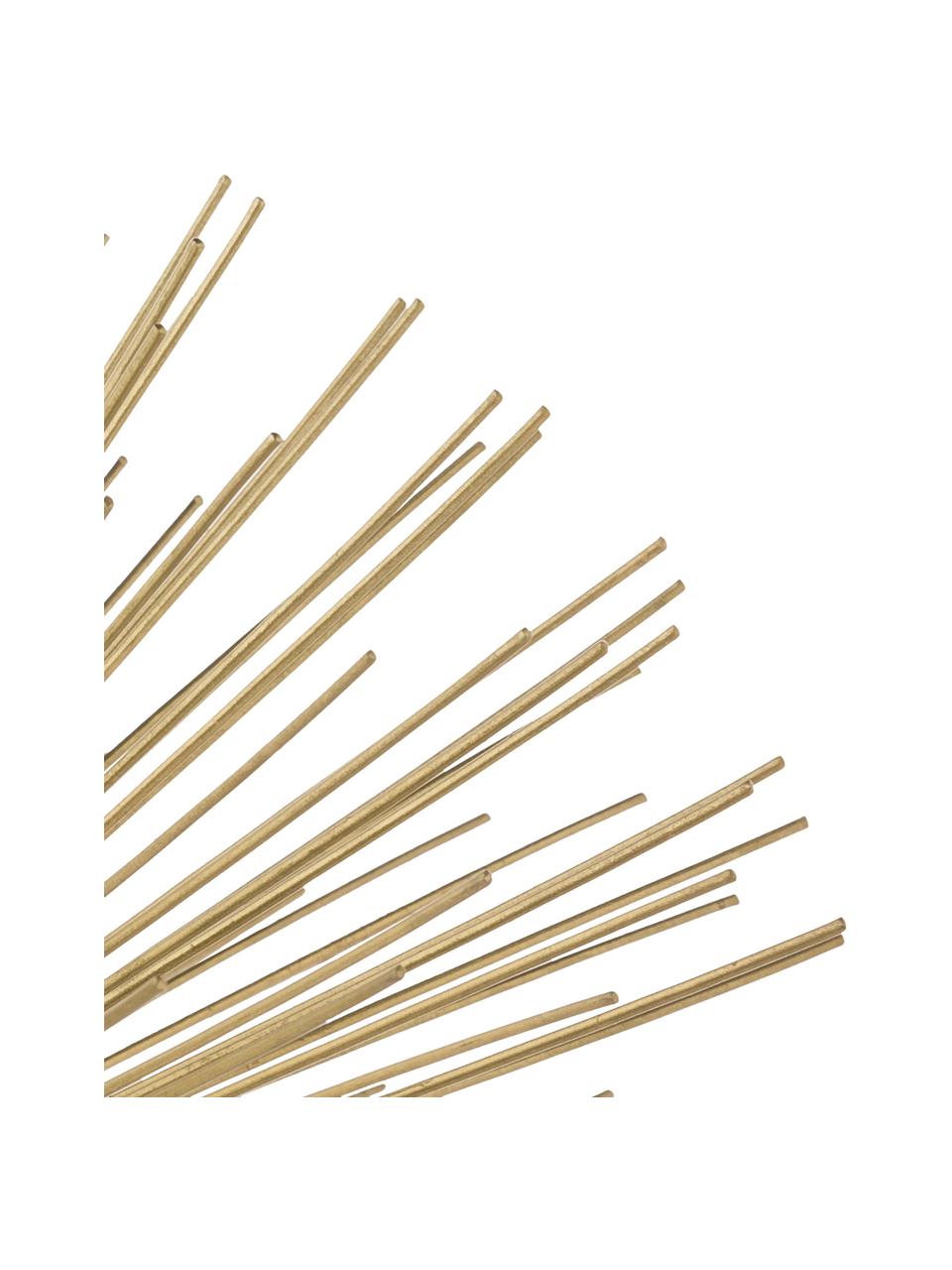 Mramorová dekorácia Marburch, Dekorácia: zlatá, Podstavec: biely mramor, Ø 16 x V 11 cm