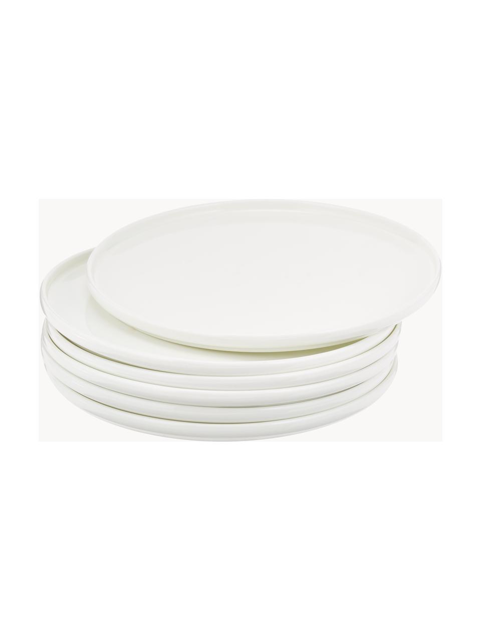 Platos postre de porcelana Oco, 6 uds., Porcelana Fine Bone China (fina de hueso)
Fine Bone China es una pasta de porcelana fosfática que se caracteriza por su brillo radiante y translúcido., Off White, Ø 21 cm