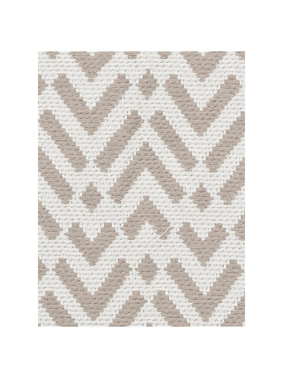 Housse de coussin 40x40 géométrique Pitu, Couleur sable, beige