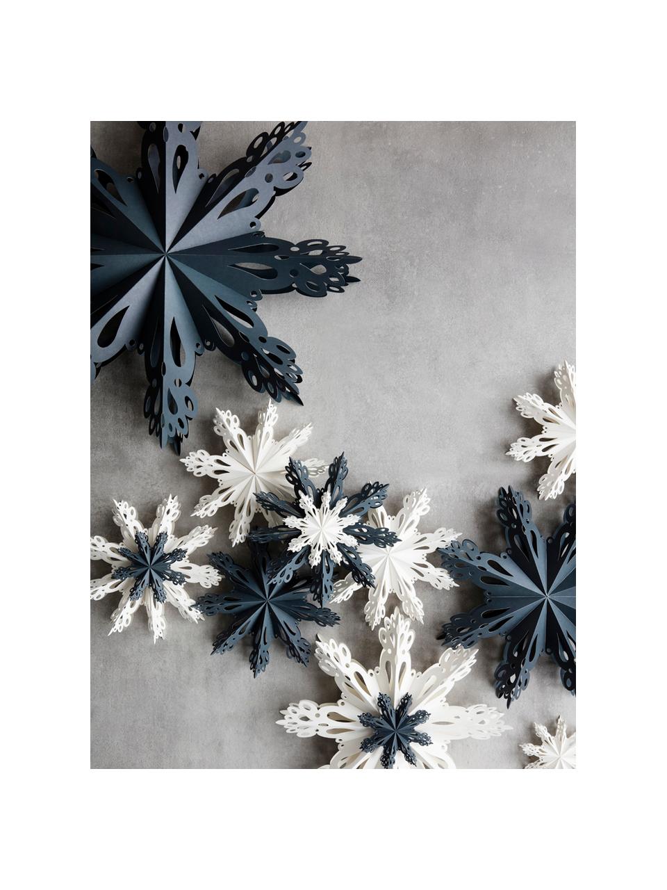 Schneeflocken-Anhänger Snowflake, Papier, Weiss, Ø 30 cm