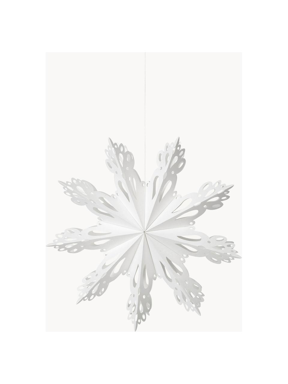 Adorno navideño copo de nieve Snowflake, Papel, Blanco, Ø 30 cm