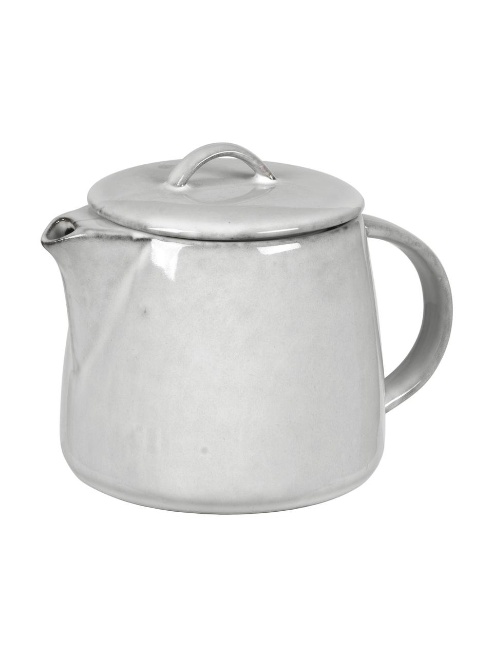 Théière artisanale Nordic Sand, 1 L, Grès cérame, Tons gris et beiges, 1 l