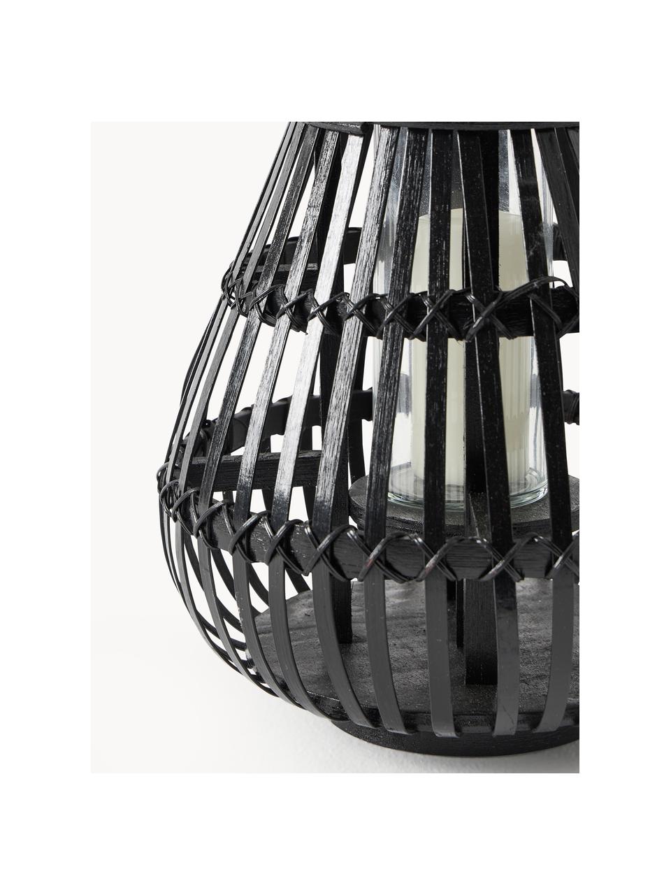 Windlicht Roshni, Schwarz, Ø 24 x H 28 cm