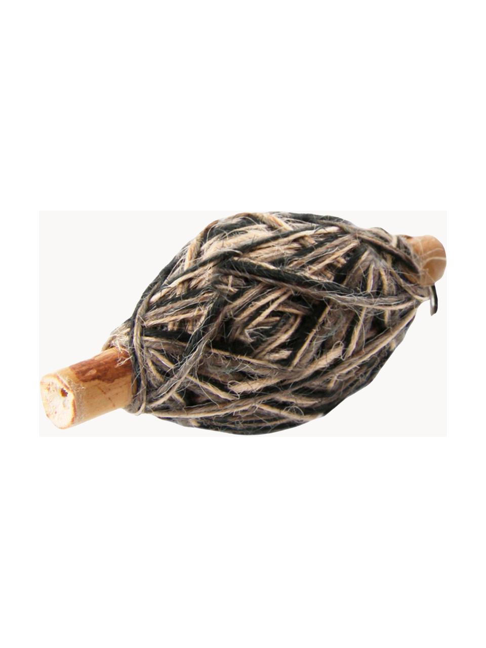 Geschenkdraad Flaxcord L 5000 cm, Jute, Lichtbruin, zwart, L 5000 cm