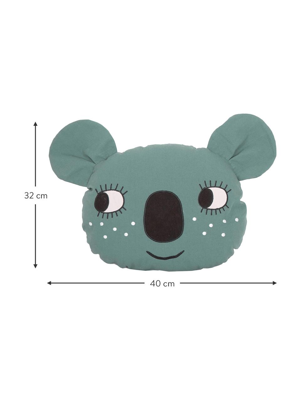 Poduszka Koala, Tapicerka: 100% bawełna, Niebieskoszary, S 40 x D 32 cm