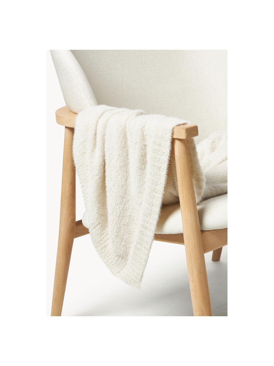 Kuscheldecke Vanja, 100 % Nylon, Off White, B 130 x L 170 cm