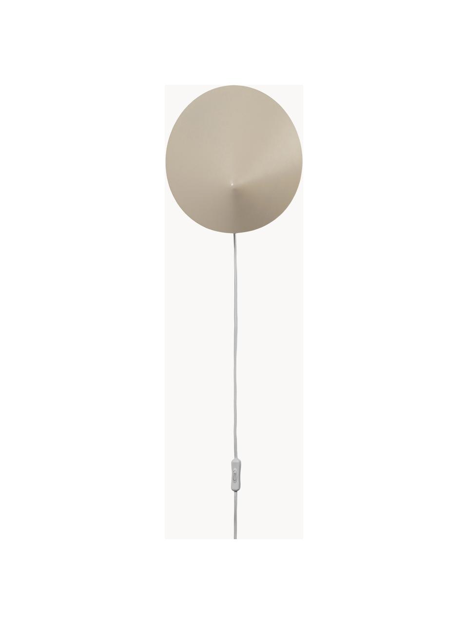 Spot mural avec prise secteur Arum, orientable, Beige clair, larg. 26 x haut. 29 cm