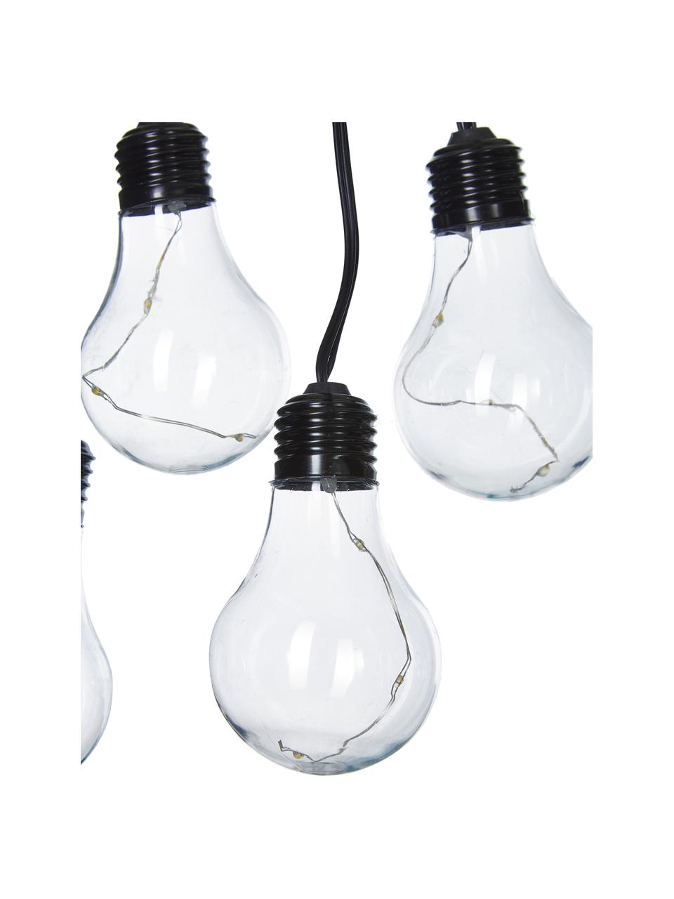 Guirnalda de luces Partytime, 800 cm, 10 luces, Cable: plástico, Negro, transparente, L 800 cm