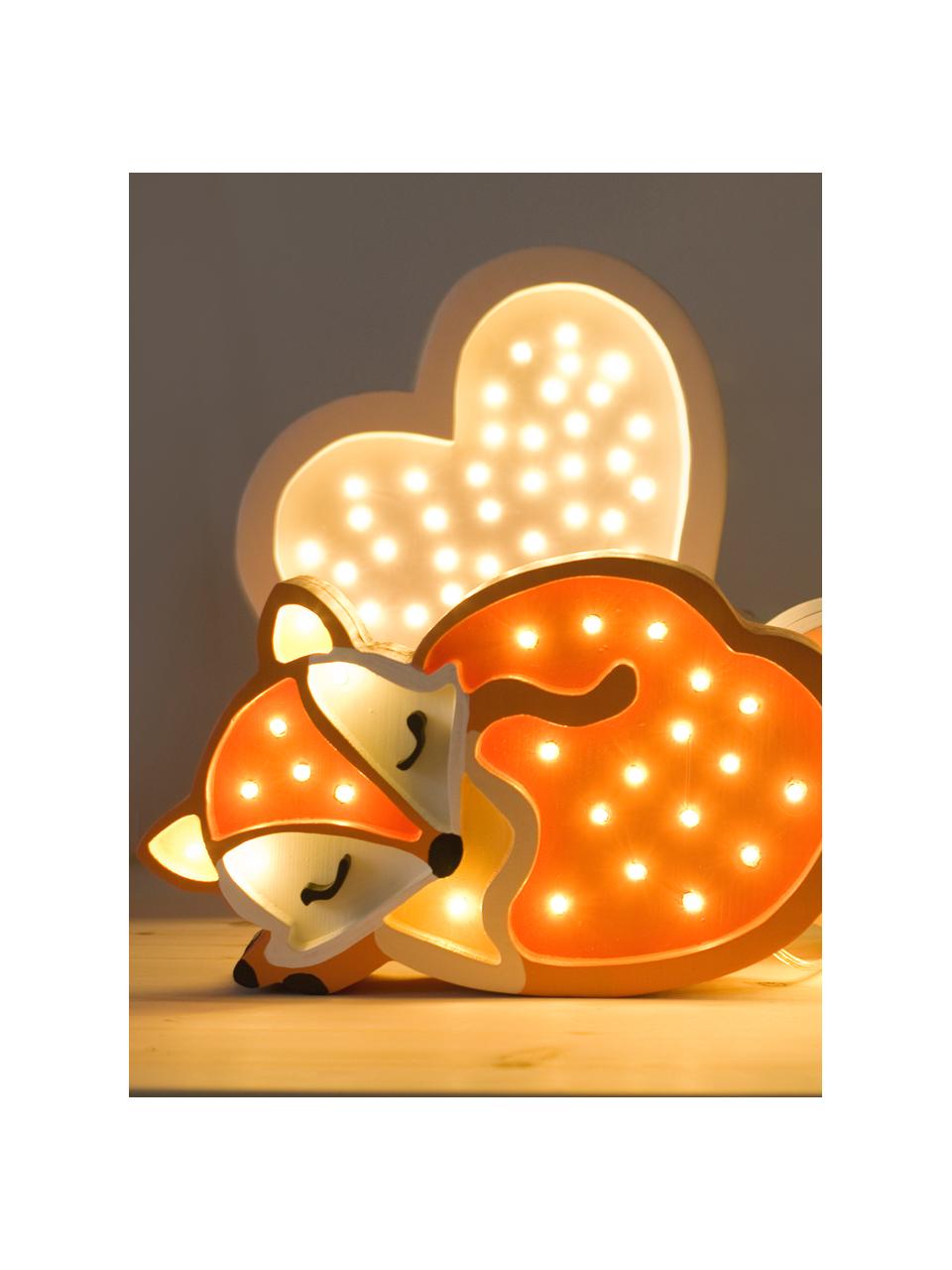 Handgefertigte LED-Kinderzimmerlampe Fox mit Timerfunktion und Fernbedienung, dimmbar, Kiefernholz, lackiert

Dieses Produkt wird aus nachhaltig gewonnenem, FSC®-zertifiziertem Holz gefertigt., Orange, Peach, Weiß, B 34 x H 20 cm