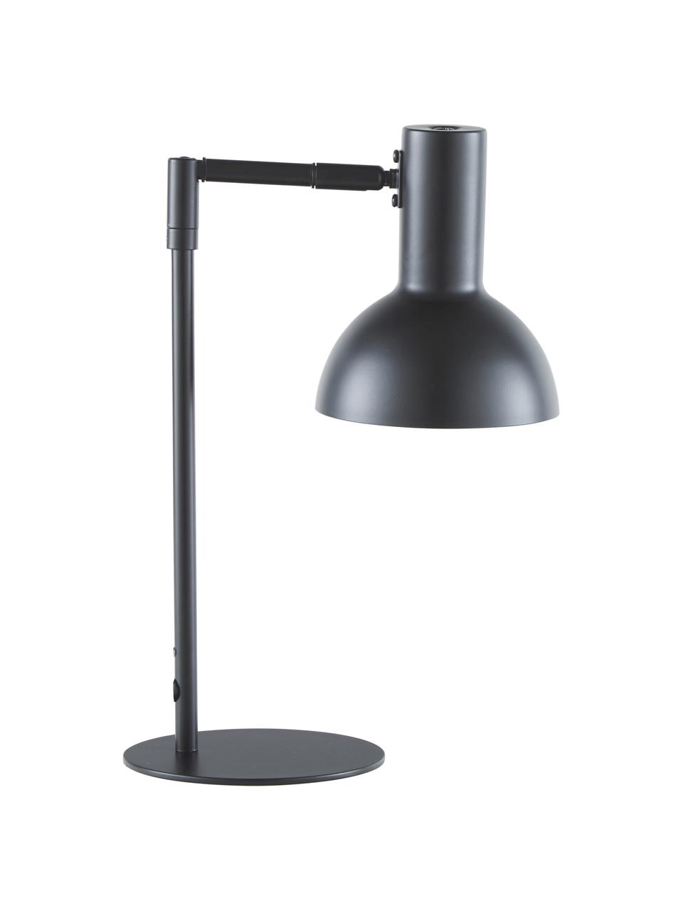 Lampa biurkowa w stylu industrial Bobi, Czarny, Ø 13 x W 42 cm