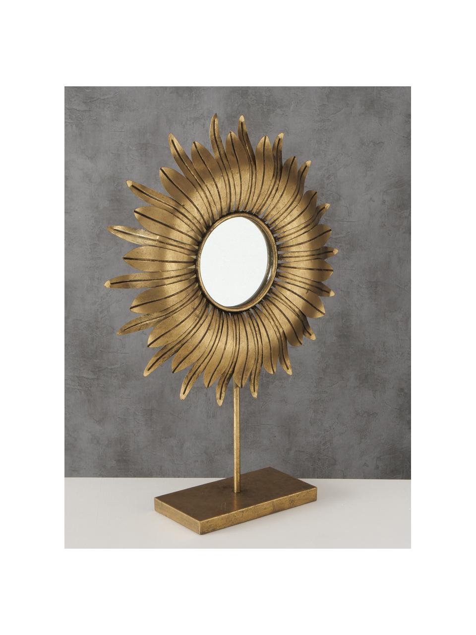 Decoratief object Oro, Metaal, spiegelglas, Messingkleurig, 43 x 61 cm