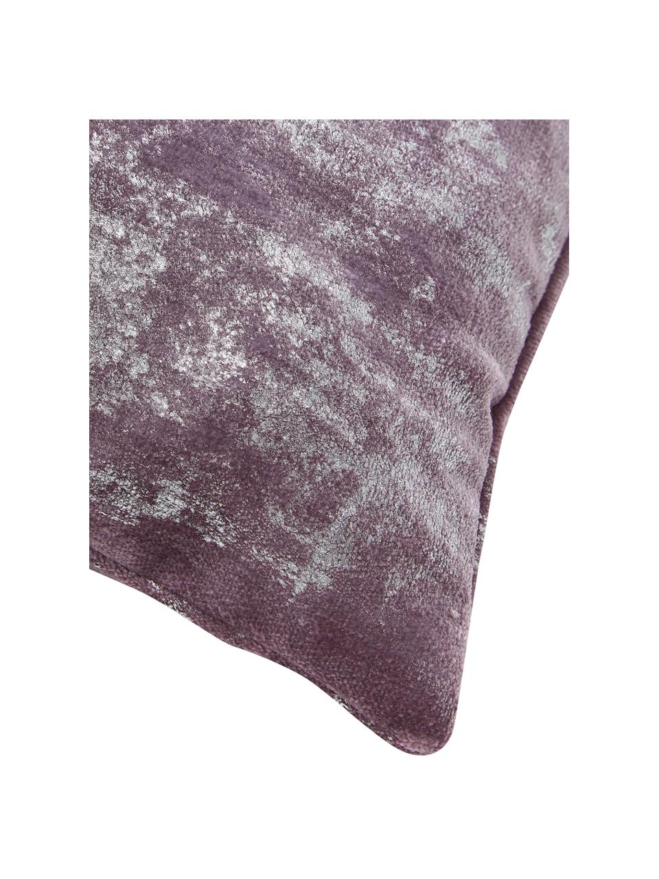 Zamatový poťah na vankúš  s trblietavým vintage vzorom Shiny, 100 % polyesterový zamat, Bledoružová, trblietavá, Š 40 x D 40 cm