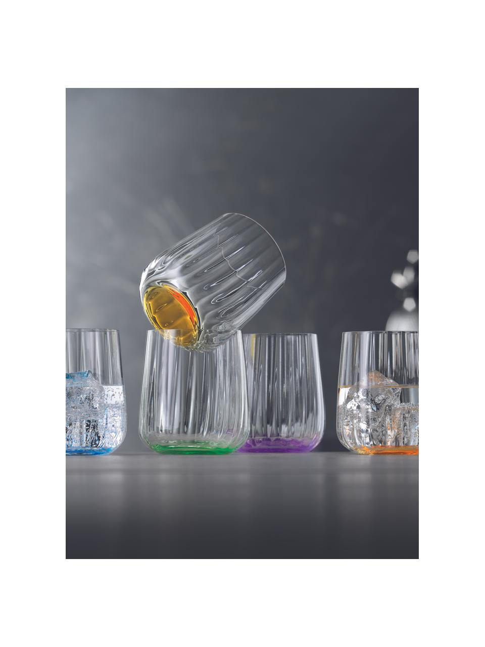 Kristall-Gläser Lifestyle, 2 Stück, Kristallglas, Grün, Ø 8 x H 9 cm, 340 ml