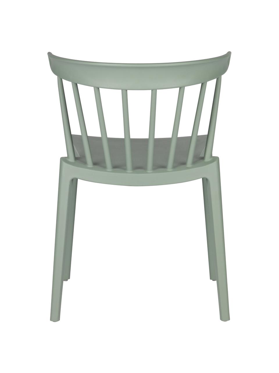 Silla para exterior apilable Bliss, Polipropileno, Verde salvia, An 52 x F 53 cm