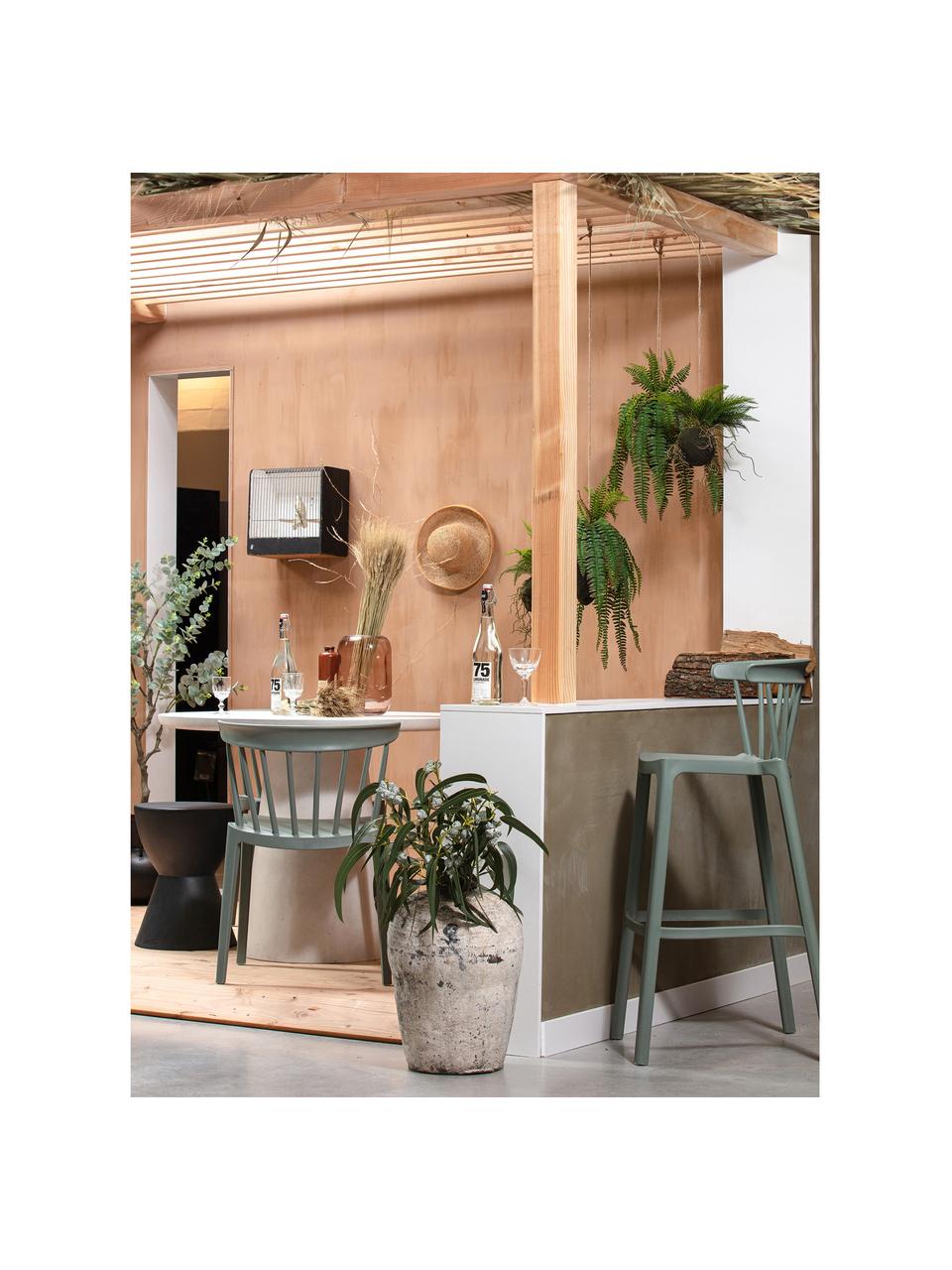 Silla para exterior apilable Bliss, Polipropileno, Verde salvia, An 52 x F 53 cm
