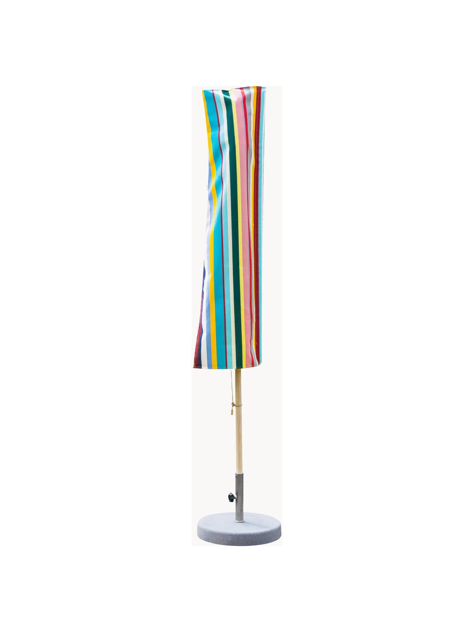Housse de protection pour parasol faite main Classique, tailles variées, Toile acrylique, Multicolore, Ø 51 x haut. 167 cm