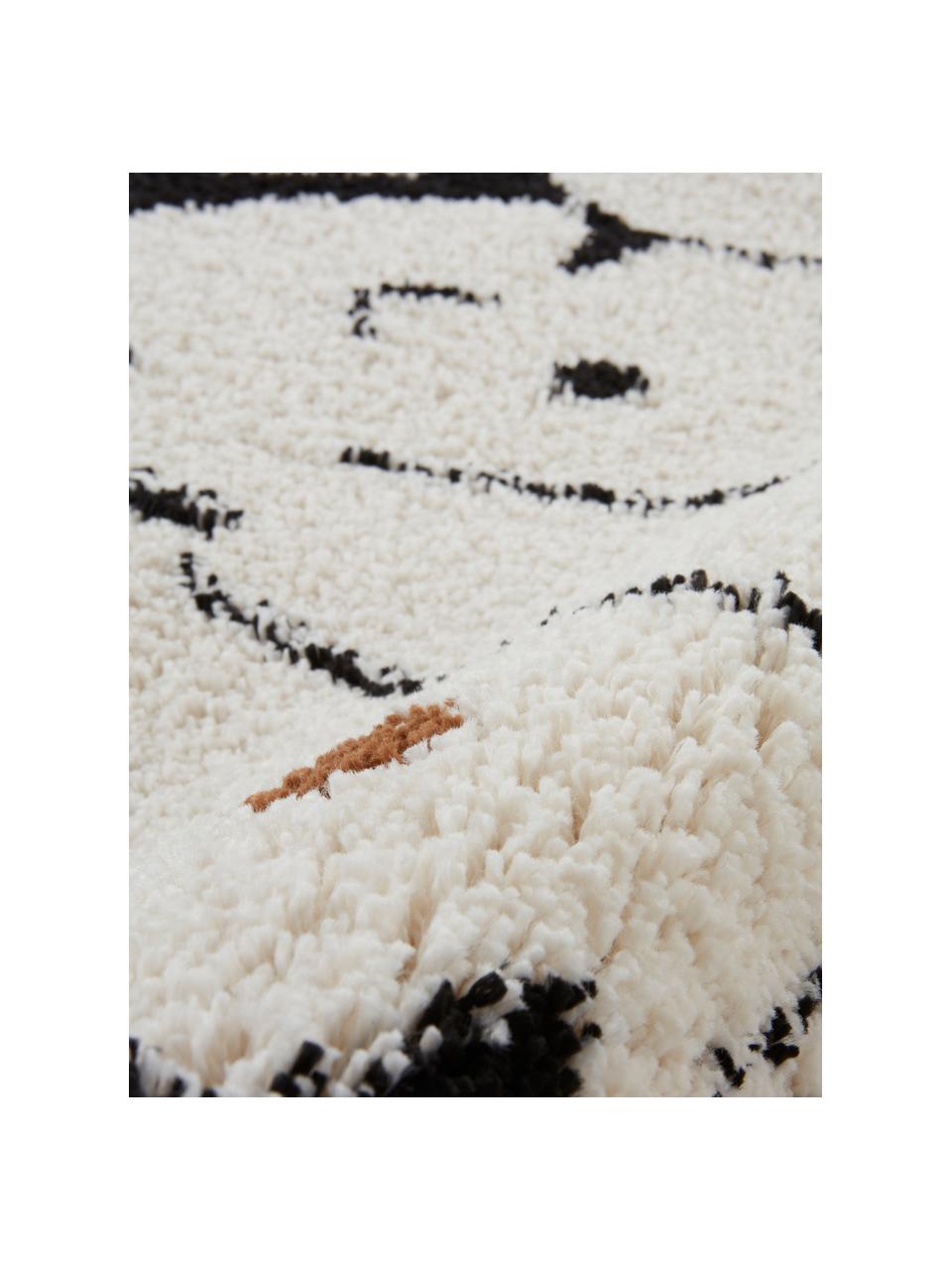 Kulatý dětský koberec s motivem tygra Isys, 67 % polypropylen, 28 % juta, 5 % polyester, Světle béžová, černá, Ø 120 cm (velikost S)