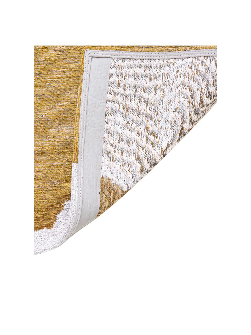 Koberec s abstraktním vzorem Iode, 100 % polyester, Odstíny okrové a béžové, Š 80 cm, D 150 cm (velikost XS)