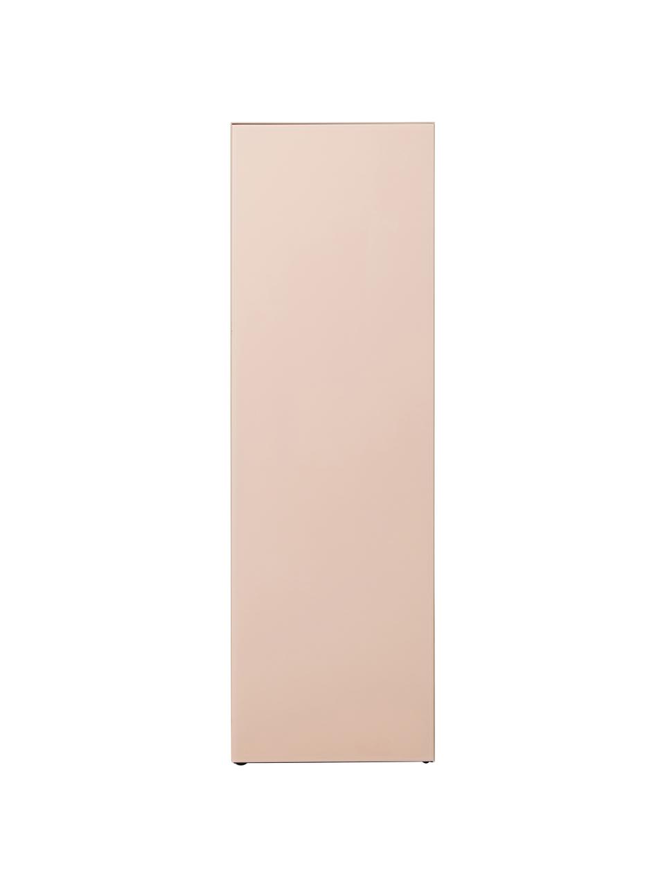 Colonne décorative beige Mirror, Verre miroir, MDF (panneau en fibres de bois à densité moyenne), Beige, larg. 35 x haut. 110 cm
