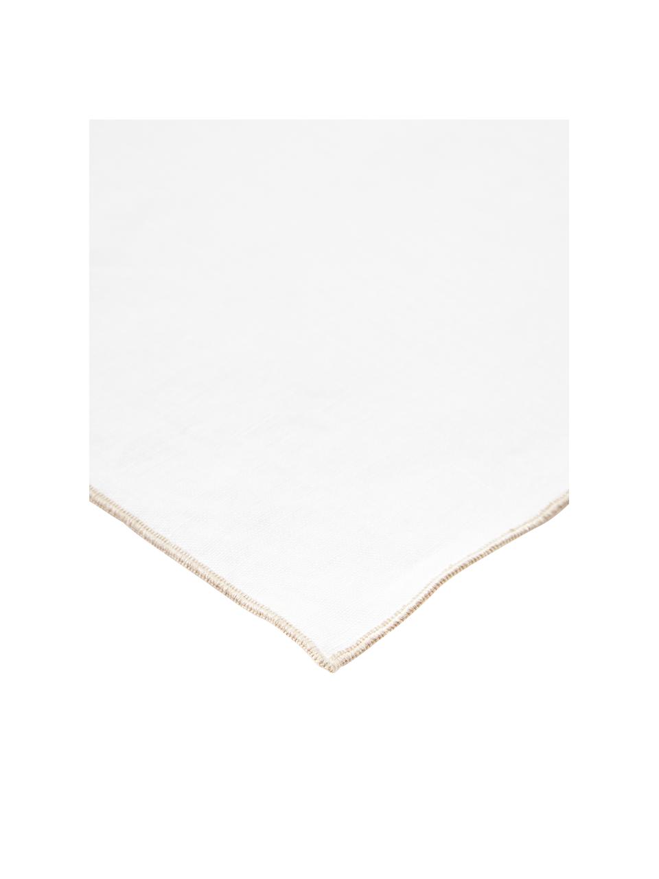Serwetka z lnu Kennedy, 4 szt., 100% len prany z certyfikatem European Flax, Biały, S 45 x D 45 cm
