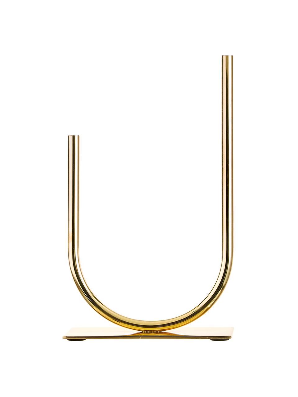 Dekorace Circle U, Kov, Zlatá, Š 19 cm, V 30 cm