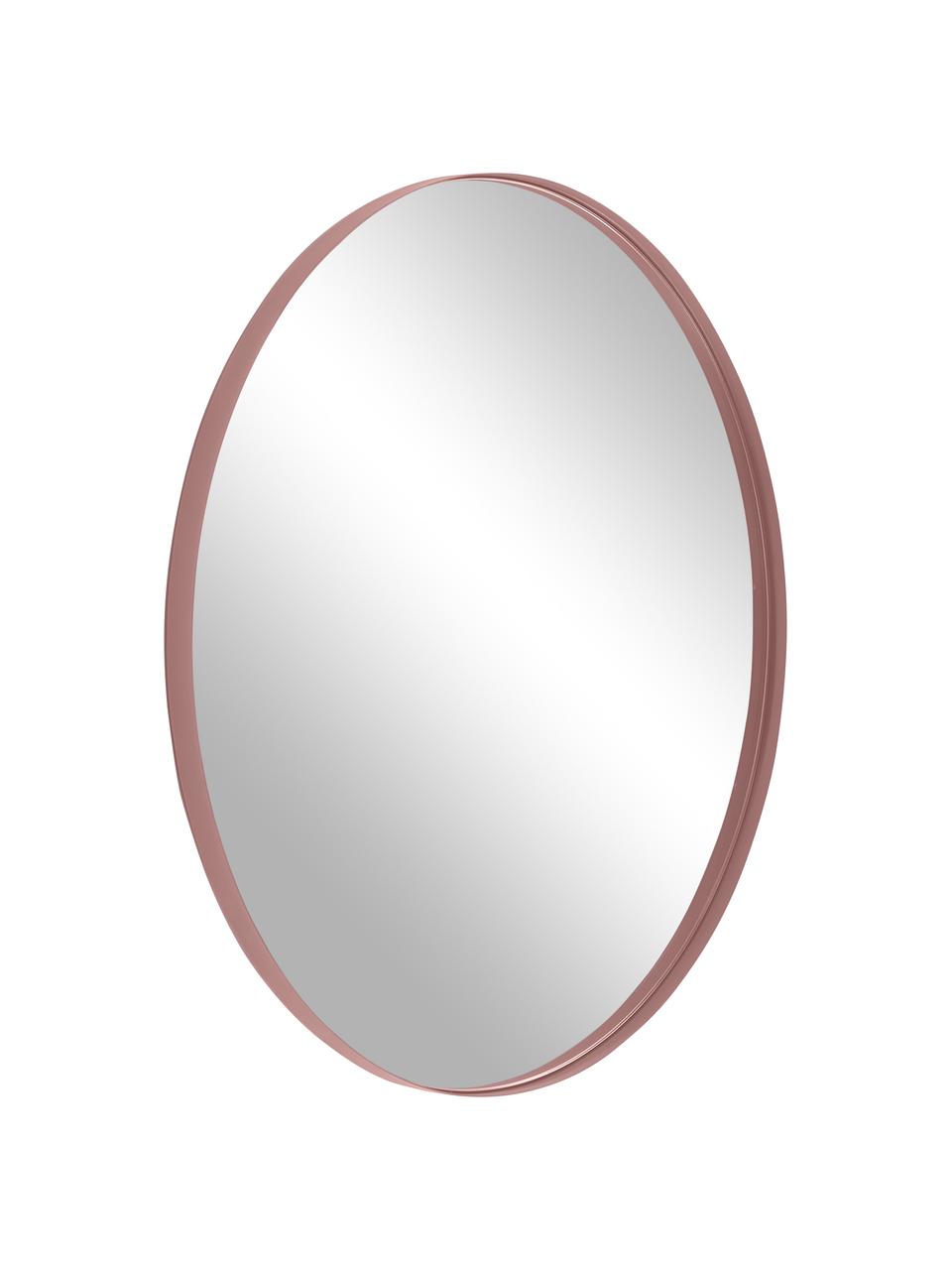 Runder Wandspiegel Ivy, Rahmen: Metall, pulverbeschichtet, Spiegelfläche: Spiegelglas, Rückseite: Mitteldichte Holzfaserpla, Altrosa, Ø 72 x T 3 cm