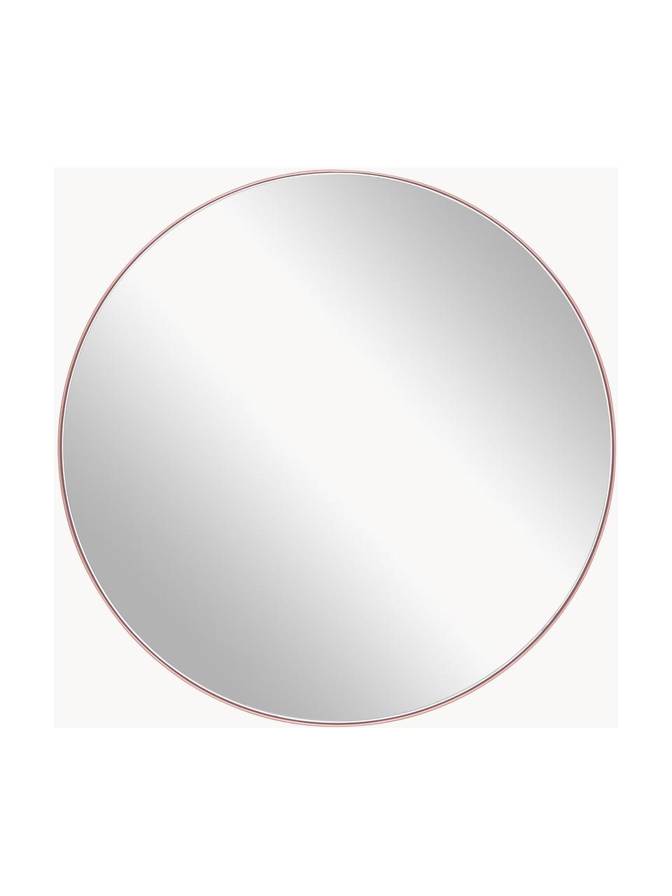 Miroir mural rond avec cadre en métal Ivy, Vieux rose, Ø 72 x prof. 3 cm