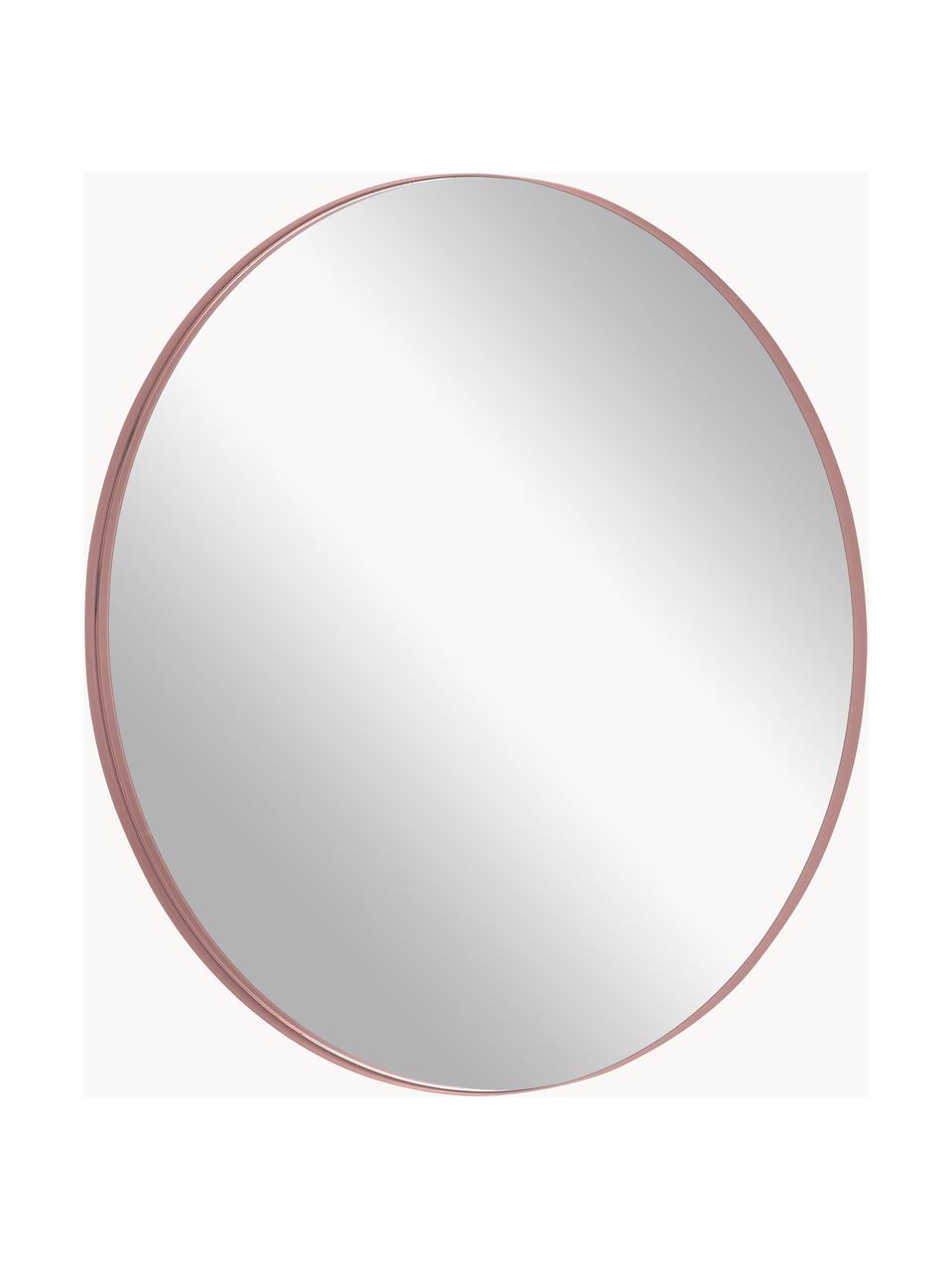 Kulaté nástěnné zrcadlo Ivy, Starorůžová, Ø 72 cm, H 3 cm