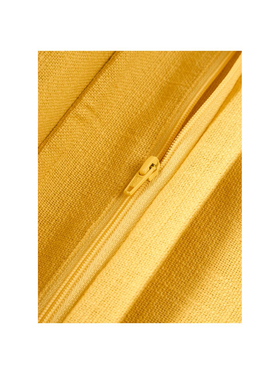 Bavlněný povlak na polštář Vicky, 100 % bavlna, Žlutá, Š 50 cm, D 50 cm