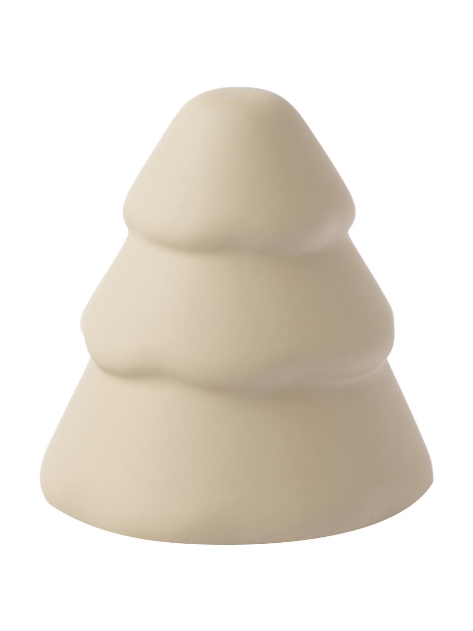 Deko-Weihnachtsbaum Snowy, Keramik, Beige, matt, Ø 17 cm