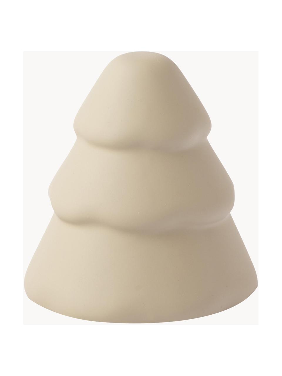 Decoratieve kerstboom Snowy, Keramiek, Mat beige, Ø 17 cm