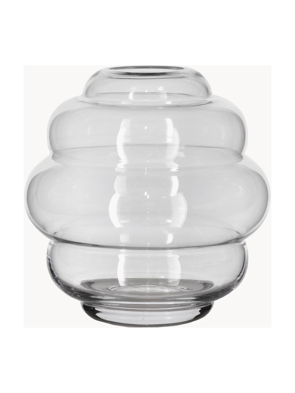 Glasvase Bubble, H 21 cm, Glas, Transparent, Ø 20 x H 21 cm