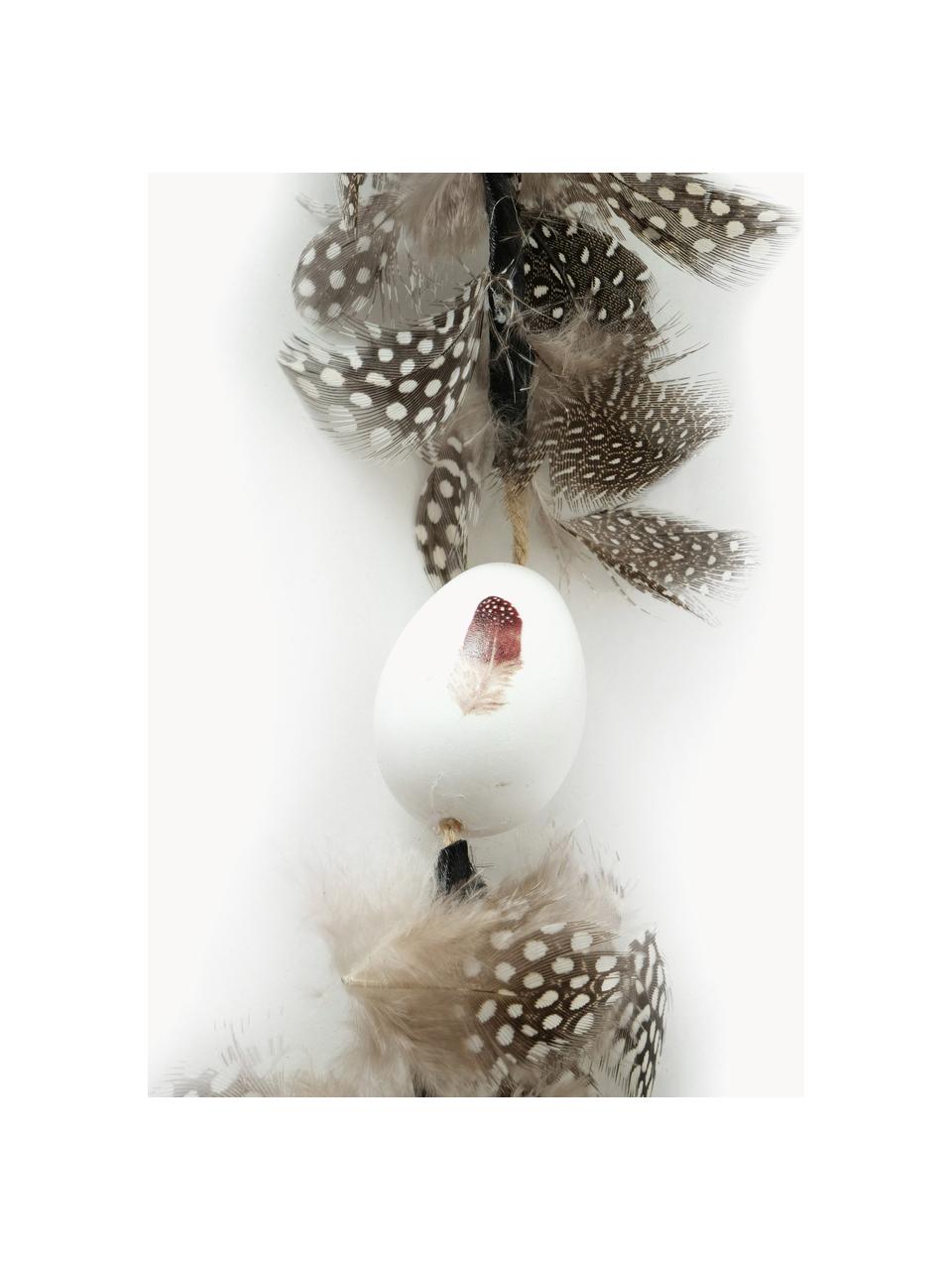 Girlanda z peria Fedula, 110 cm, Kuracie perie, plast, Odtiene hnedej, D 110 cm