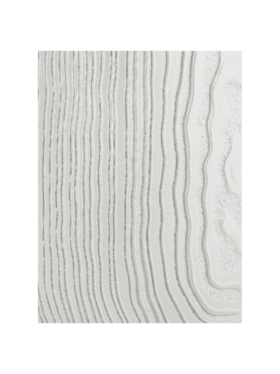 Portavaso grande effetto legno Tam Tam, Plastica, Bianco, Ø 17 x Alt. 27 cm