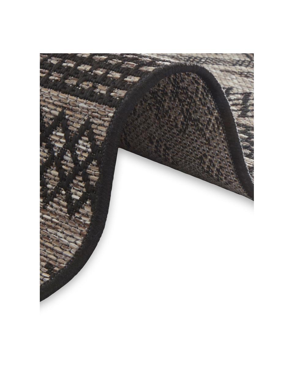 In- & Outdoor-Teppich Sidon mit grafischem Muster, 100% Polypropylen, Beige, Schwarz, B 200 x L 290 cm (Größe L)