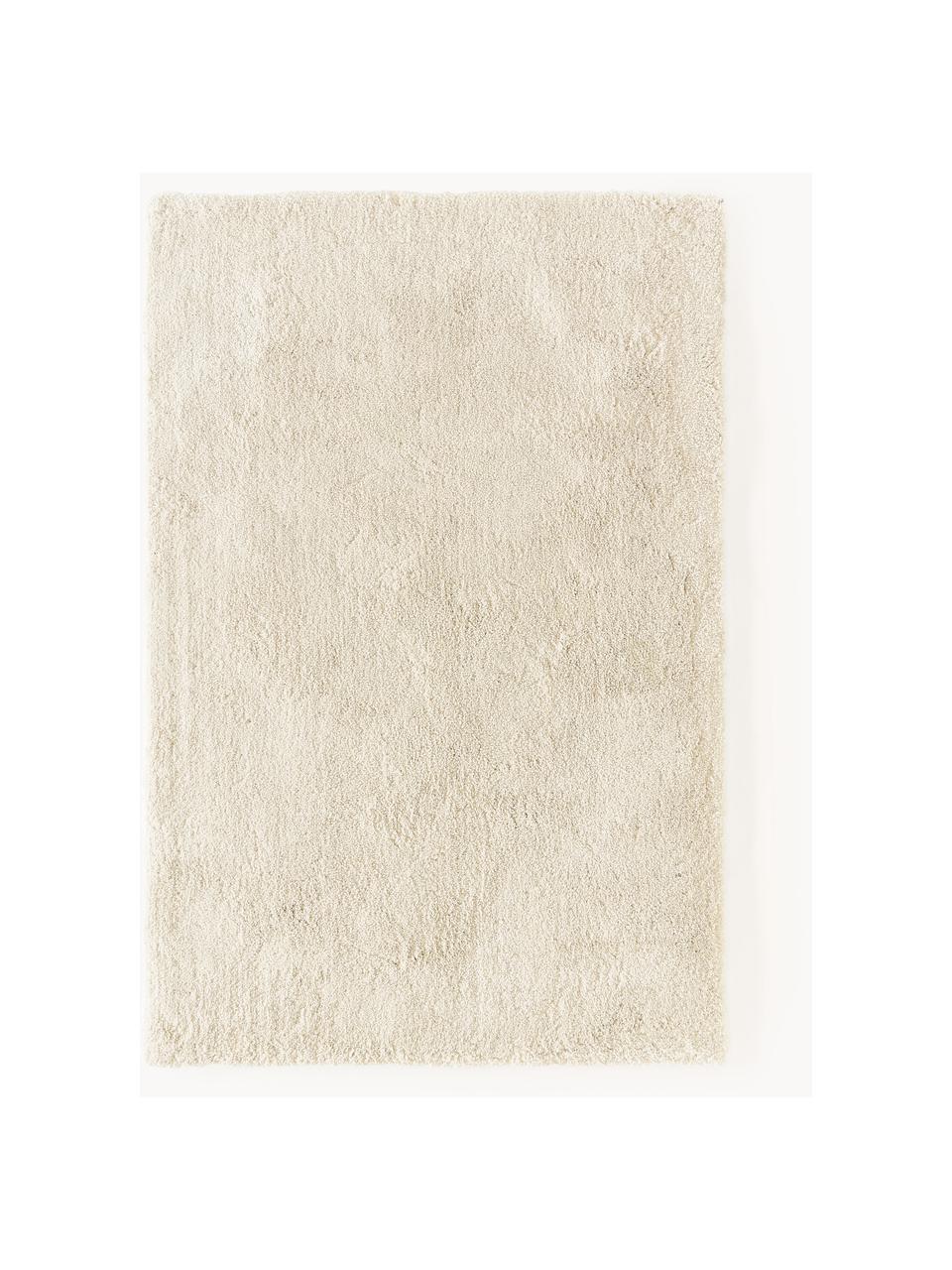 Huňatý koberec s vysokým vlasom Leighton, Krémovobiela, Š 80 x D 150 cm (veľkosť XS)